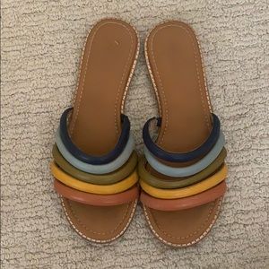 Madewell Multicolor Addie Slide Sandals